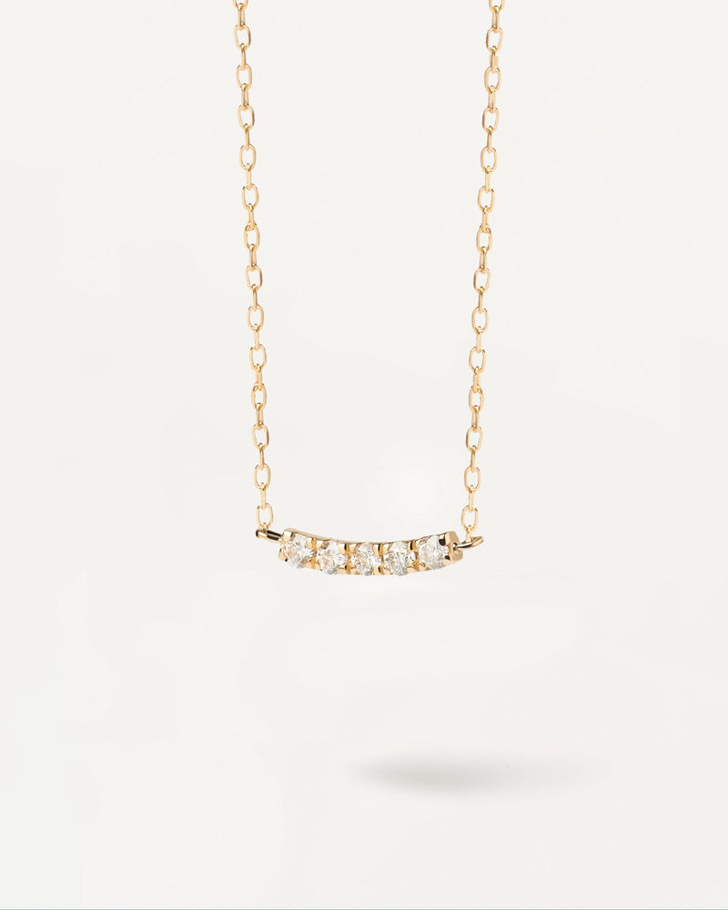 Diamonds and Gold Eternity Necklace - 
  
    18K Gold
  
