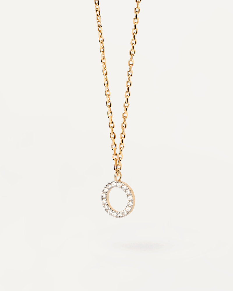 Diamonds and gold Circle necklace - 
  
    18K Gold
  
