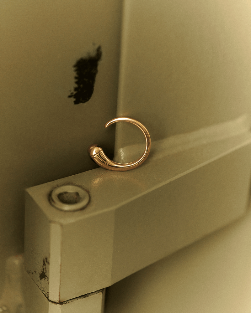 Loop ring - 
  
    Sterling Silver / 18K Gold plating
  
