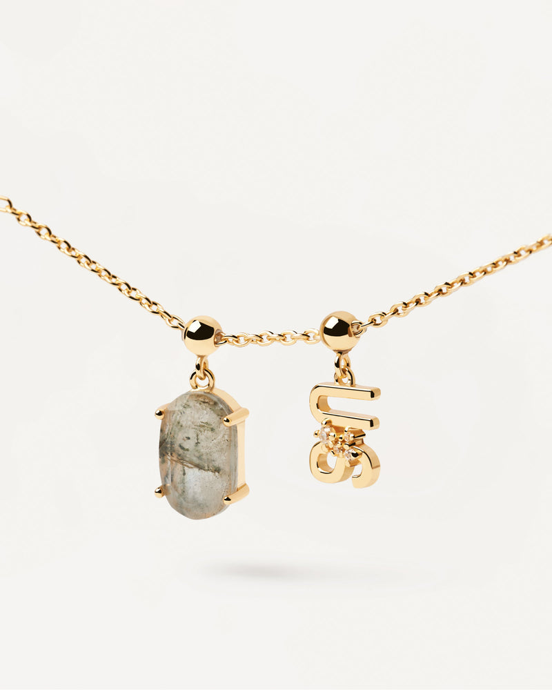 Charm Forza Con Labradorite - 
  
    Argento sterling / Placcatura in Oro 18K
  
