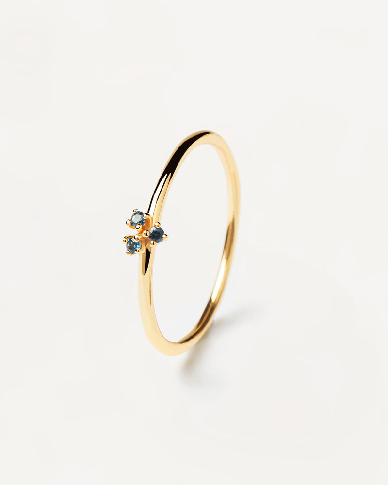 Anello Daisy - 
  
    Argento sterling / Placcatura in Oro 18K
  
