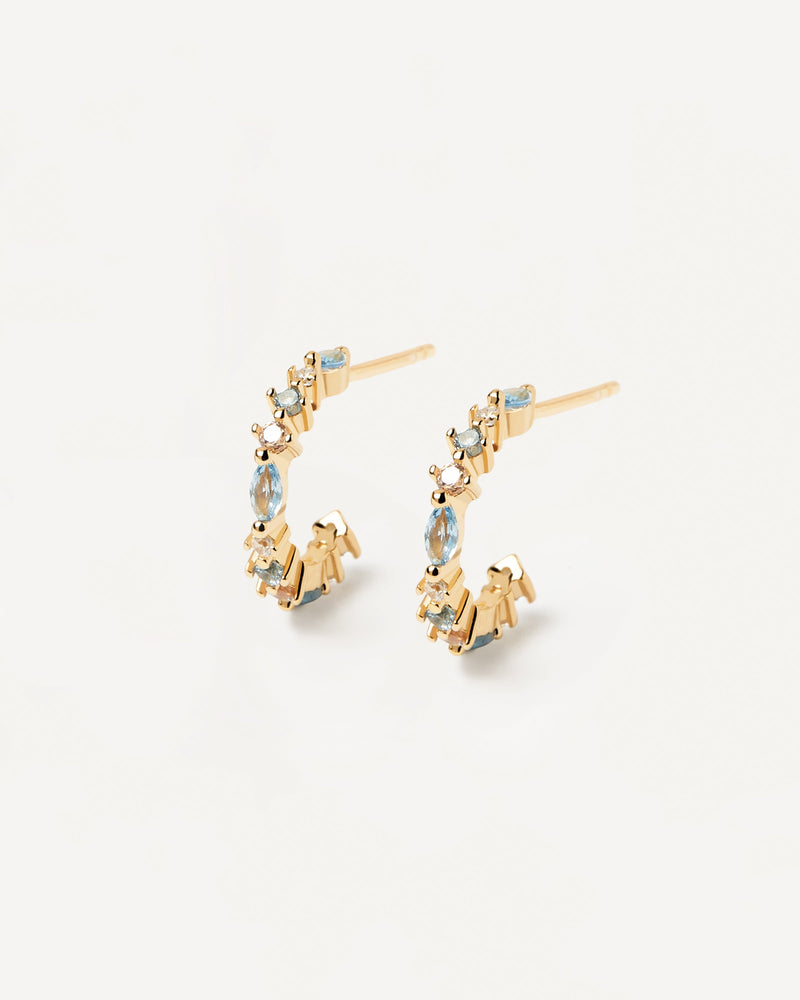 Boucles d'oreilles Ombré - 
  
    Argent massif / Placage Or 18 Ct
  
