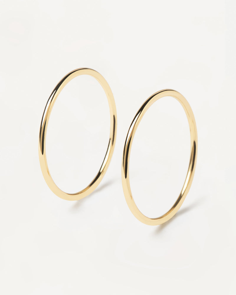 Anelli Twin - 
  
    Argento sterling / Placcatura in Oro 18K
  
