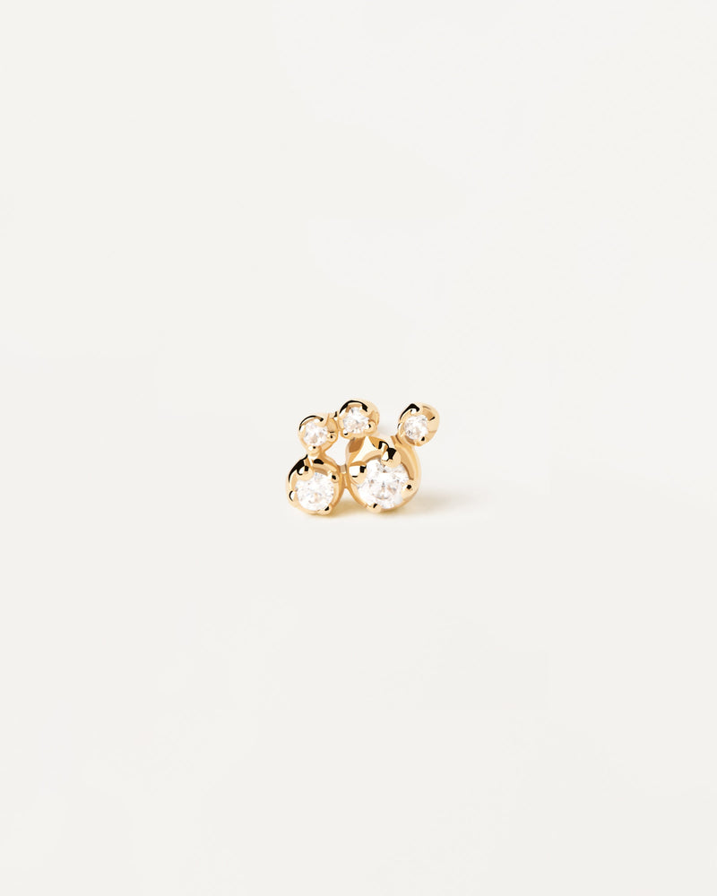 Bubble single stud Earring - 
  
    Sterling Silver / 18K Gold plating
  
