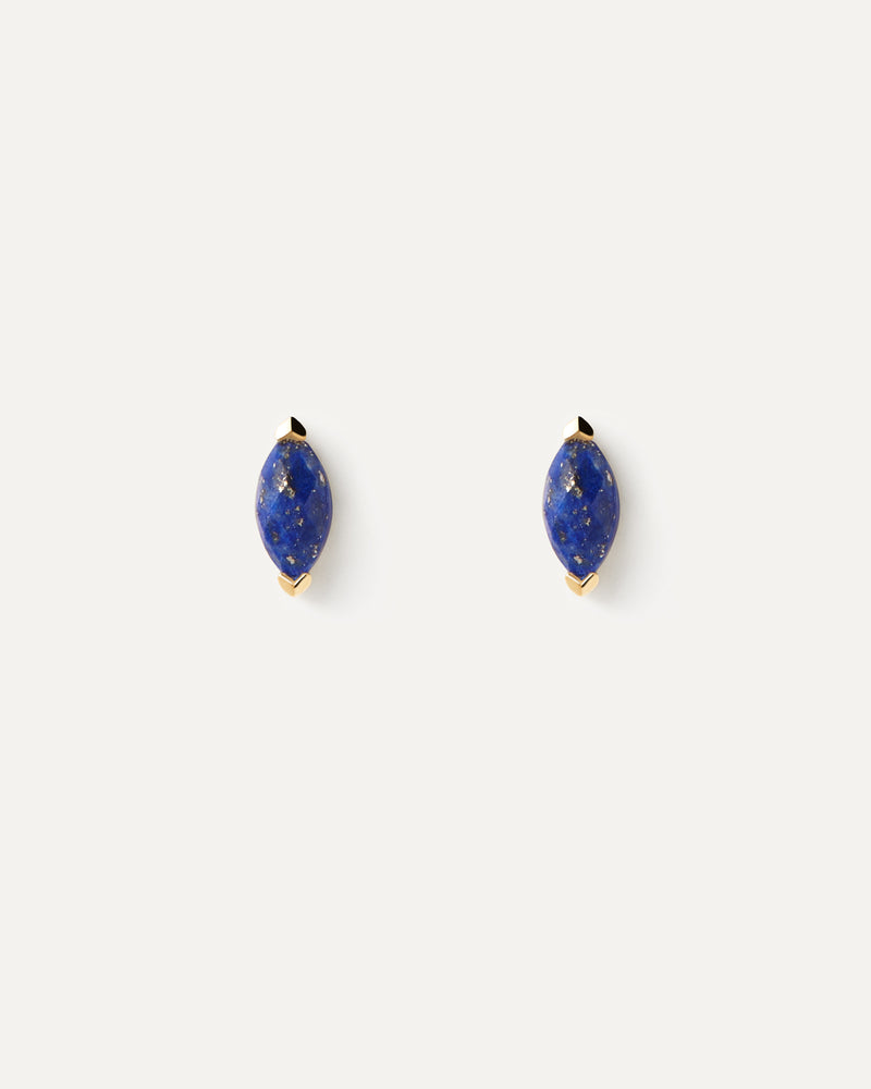 Lapis Lazuli Nomad Single Earring - 
  
    Sterling Silver / 18K Gold plating
  
