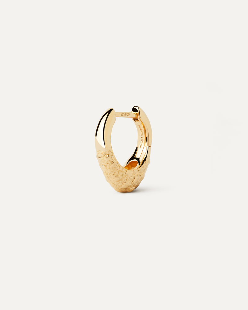 Duna Single Hoop - 
  
    Sterling Silver / 18K Gold plating
  
