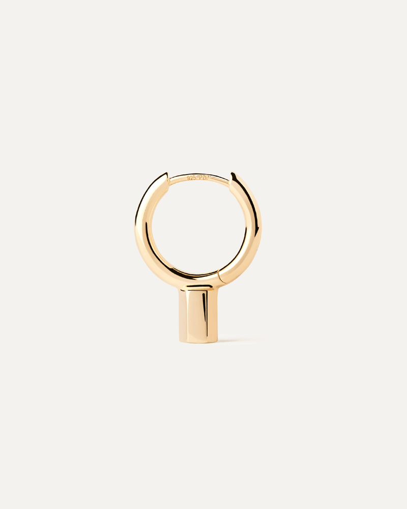 Detroit single hoop - 
  
    Sterling Silver / 18K Gold plating
  
