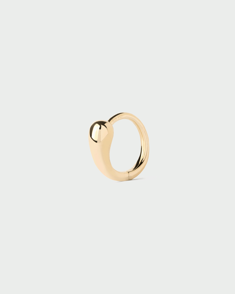 Loop single hoop - 
  
    Sterling Silver / 18K Gold plating
  
