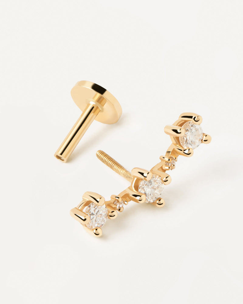 Diamonds and gold Liberty Single Earring - 
  
    18K Gold
  
