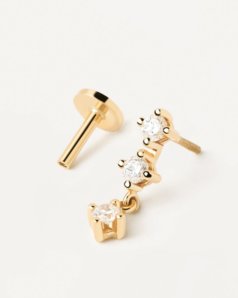 Diamonds and gold Isabella Single Earring - 
  
    18K Gold
  
