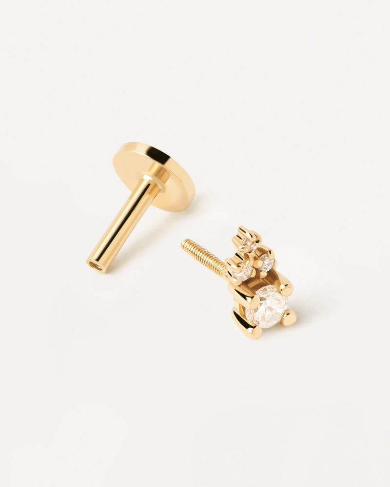 Diamonds and gold Chelsea Single Earring - 
  
    18K Gold
  
