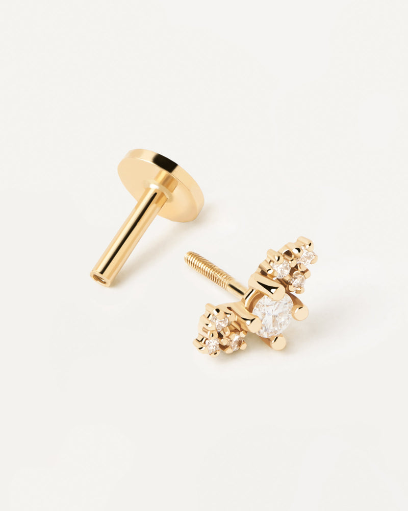 Diamonds and gold Amelie Single Earring - 
  
    18K Gold
  
