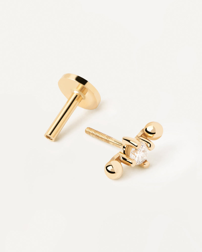 Diamond and gold Olivia Single Earring - 
  
    18K Gold
  
