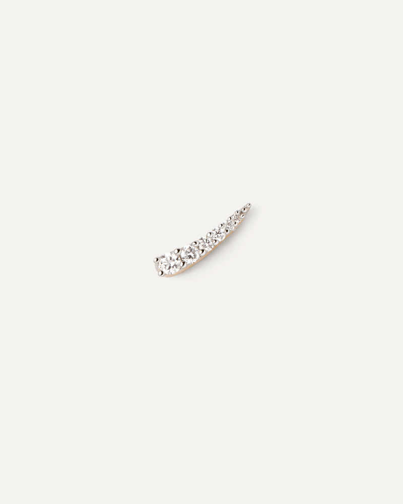 Diamonds and gold Glee single earring - 
  
    18K Gold
  
