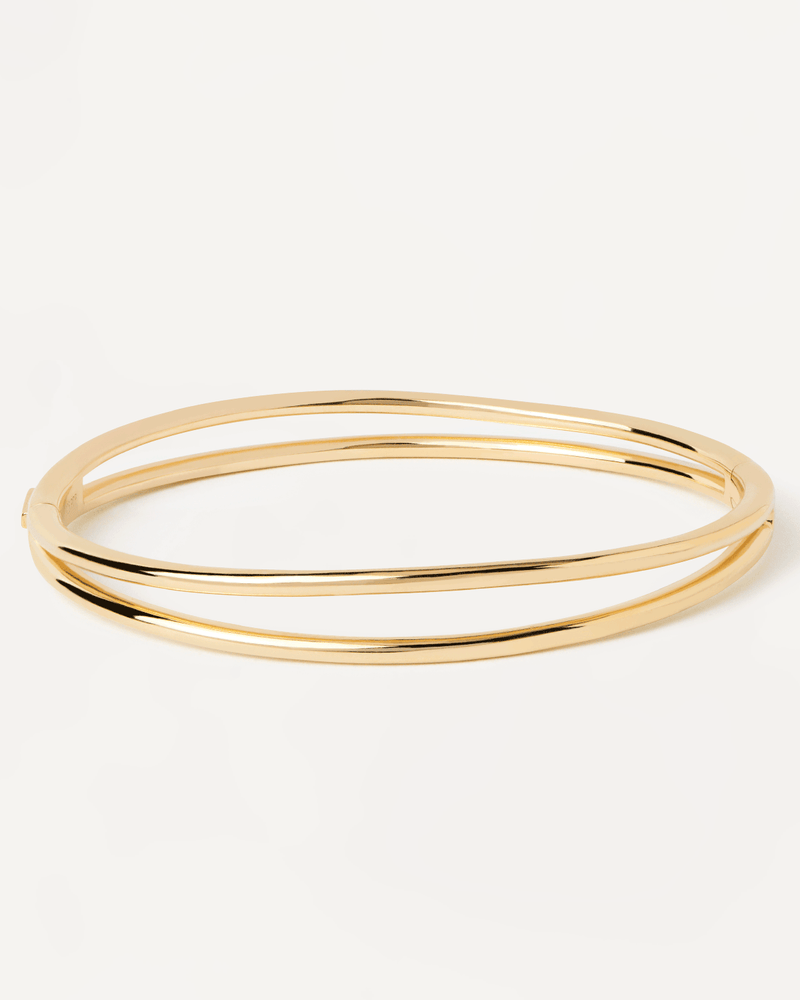 Braccialetto Twister - 
  
    Argento sterling / Placcatura in Oro 18K
  
