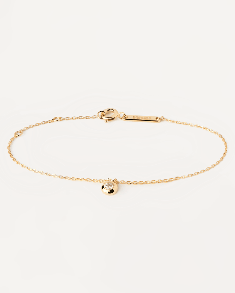 Sand solitary bracelet - 
  
    Sterling Silver / 18K Gold plating
  
