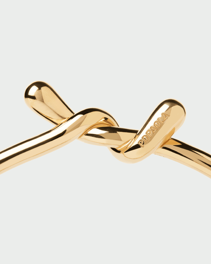 Twist Armreif - 
  
    Sterling Silber / 18K Goldplattierung
  
