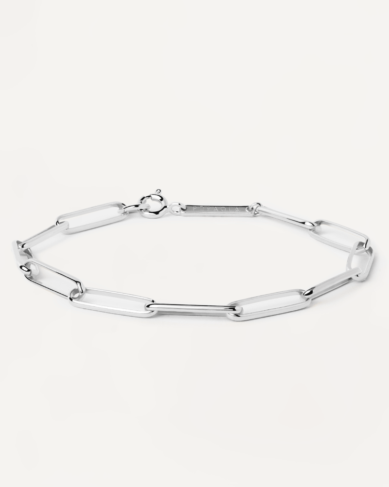 Bracelet chaine en argent Big Statement - 
  
    Argent massif
  
