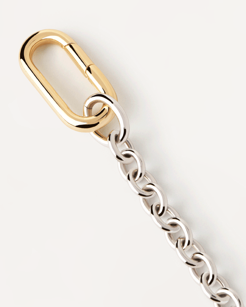 Beat Chain Bracelet - 
  
    Brass / Rhodium silver plating
  
