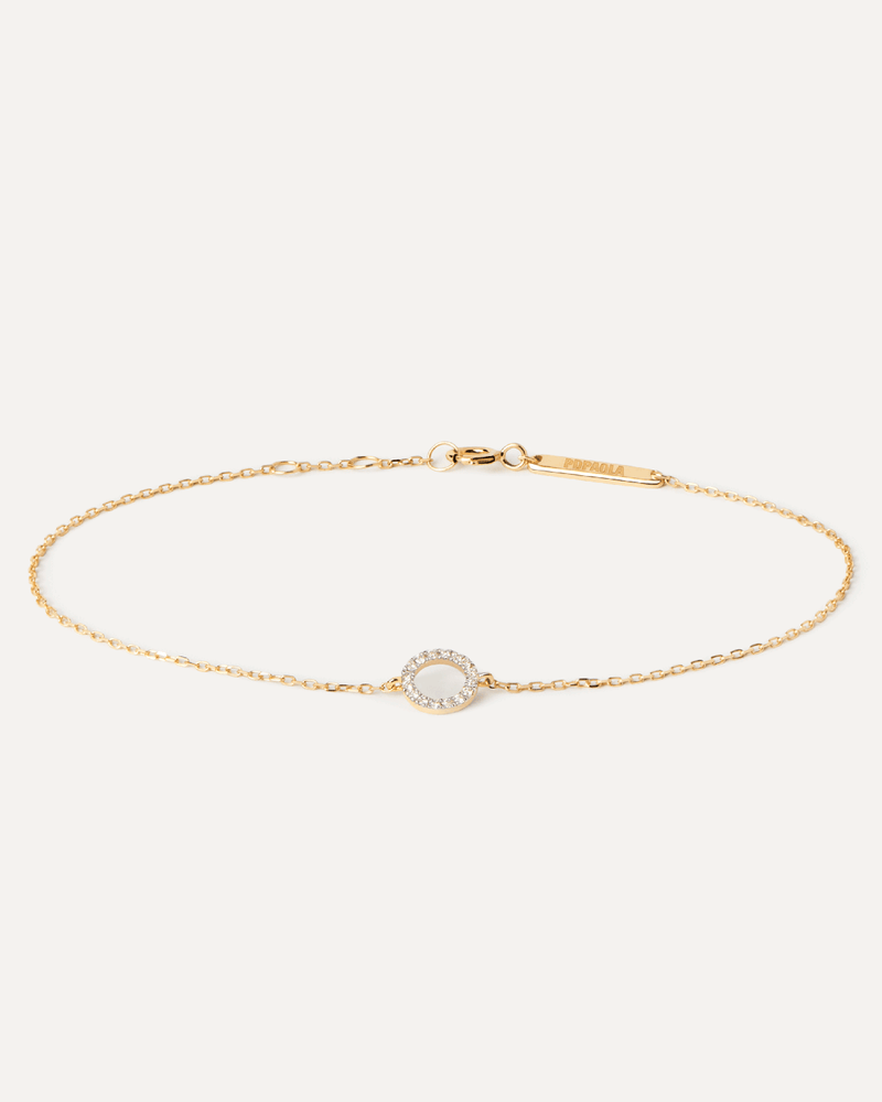 Circle armband aus gold mit diamanten - 
  
    18 kt Gold
  
