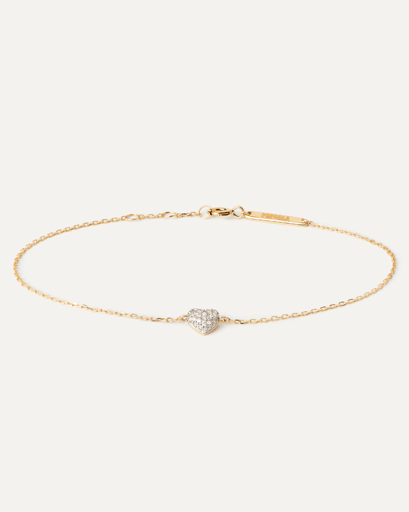 Diamonds and gold Heart bracelet - 
  
    18K Gold
  
