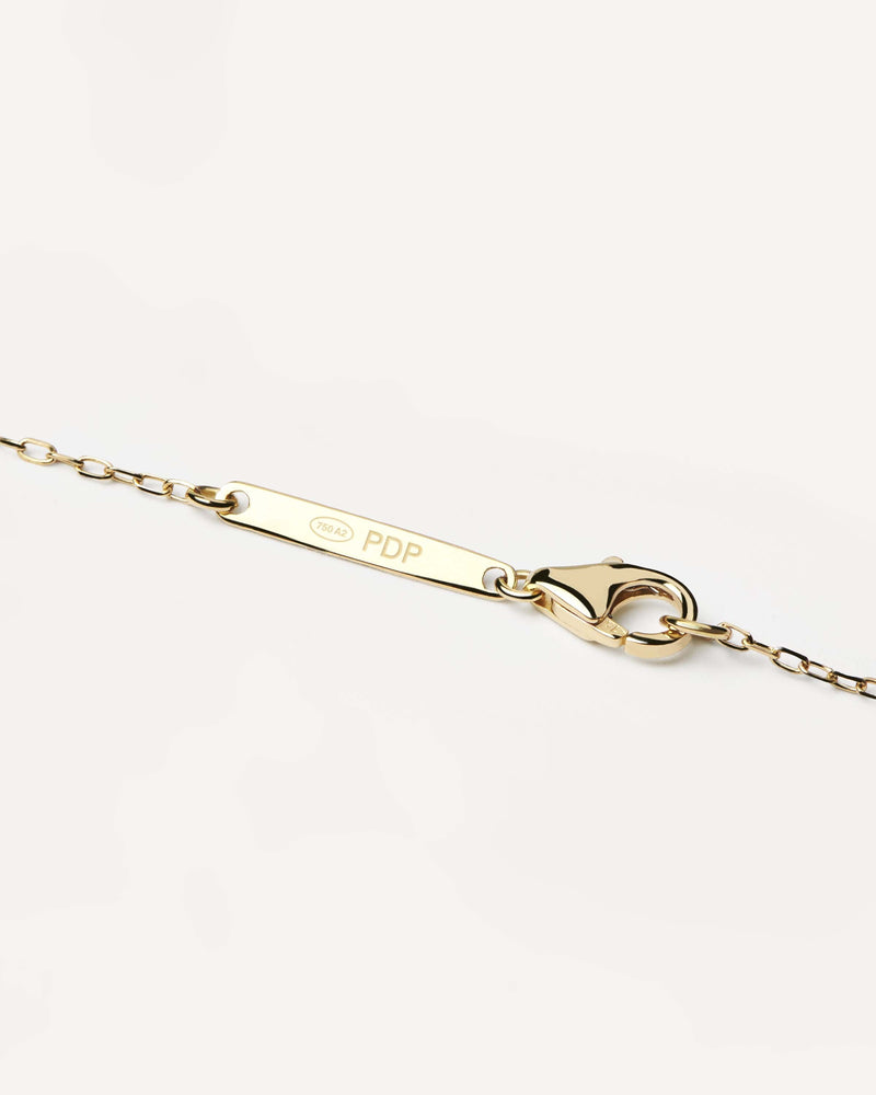 Diamonds and Gold Letter Y Necklace - 
  
    18K Gold
  
