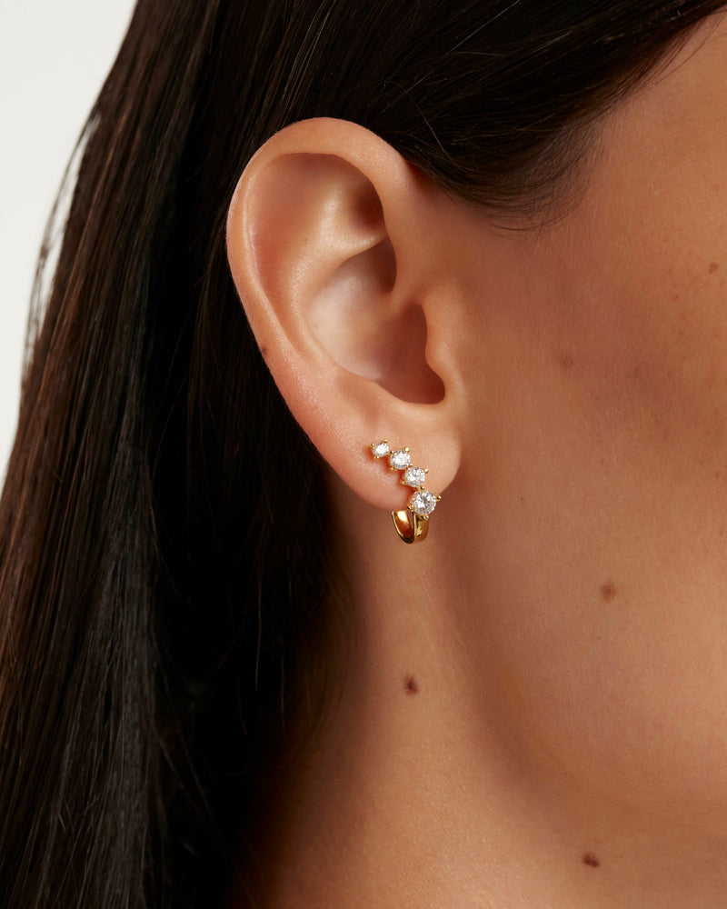 Lena Earrings - 
  
    Sterling Silver / 18K Gold plating
  
